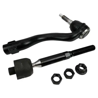 Crown Automotive Jeep Replacement Tie Rod End Kit; Front; Right; Steel; Rubber; Inner/Outer; Incl. Inner/Outer Tie Rods and Mounting Hardware;