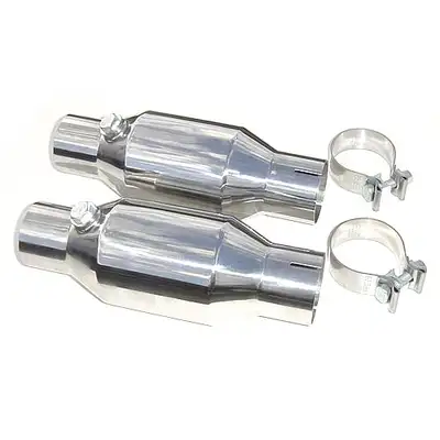 Pypes Performance exhaust Universal High Flow 2.5 Inch Mini Catalytic Converters Metallic Substrate 304 Stainless Steel Pypes Performance Exhaust