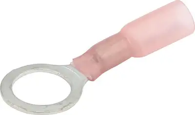 Allstar Performance Ring Terminal 3/8in Hole Heat Shrink 22-18 10pk