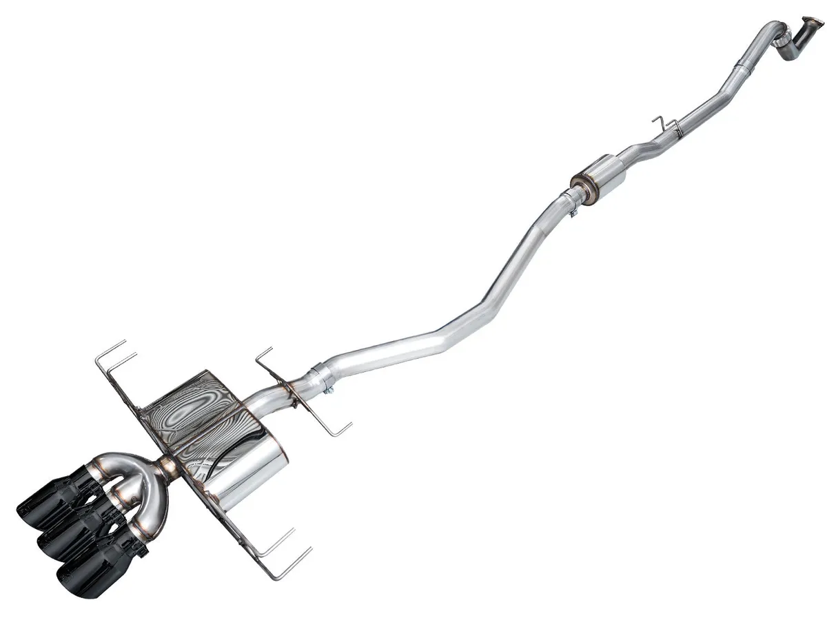 AWE Track Edition Exhaust for DE5 Integra Type-S - Triple Chrome Silver Tips product image
