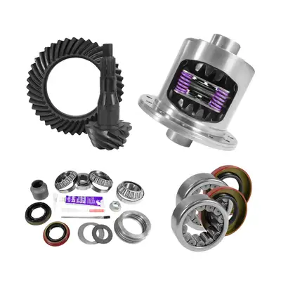 Yukon Gear and Axle 9.75 Inch Ford 4.11 Rear Ring & Pinion, Install Kit, 34Spl Posi, 2.99 Inch Axle Bearing USA Standard