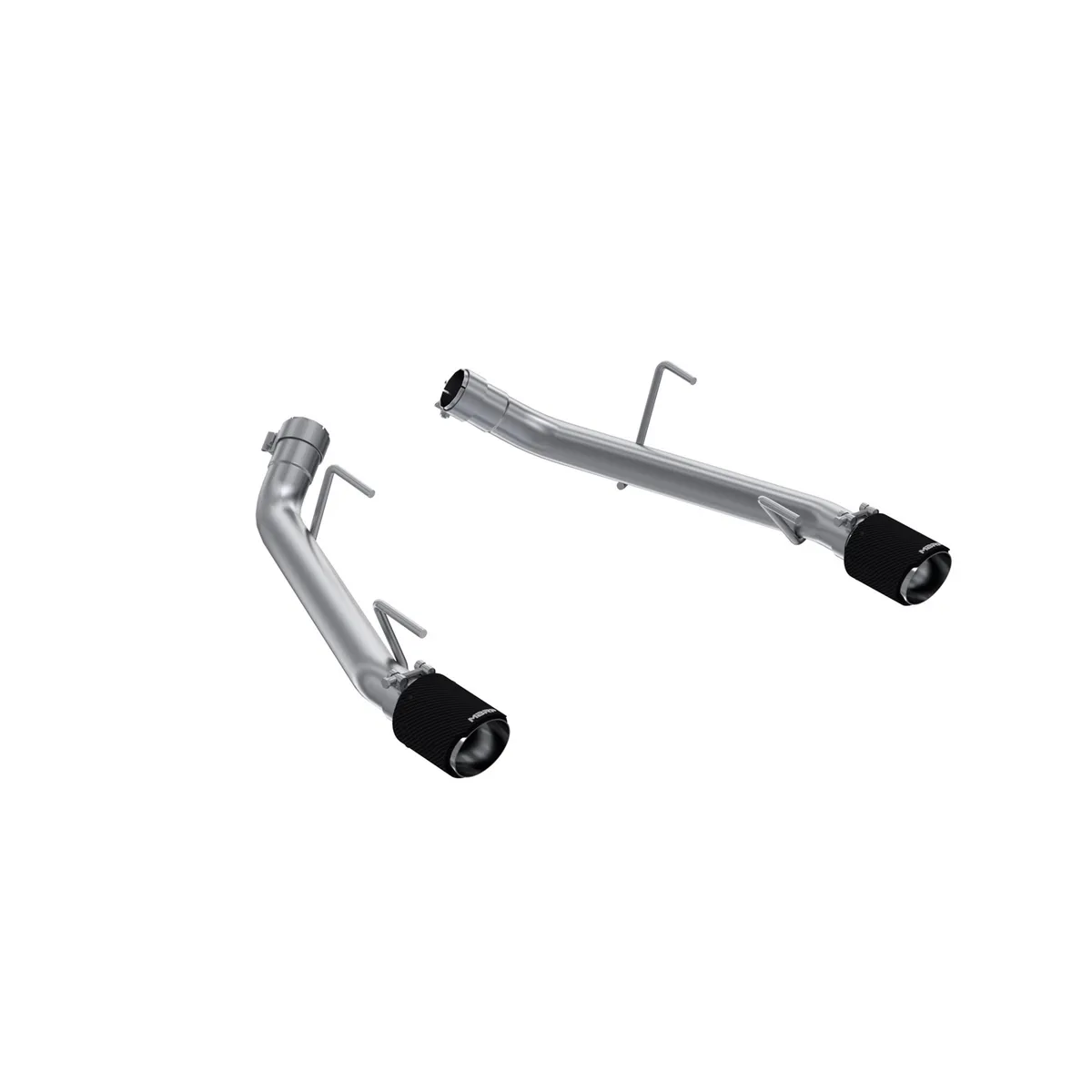 2005-2010 Ford Mustang GT 4.6L/ 2007-2010 Ford Mustang GT500 5.4L, T304 Stainless Steel 2.5 Inch Axle-Back with Carbon Fiber Tips, Race Version, MBRP product image