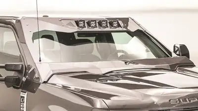 Fab Fours ViCowl Light Insert; 2 Stage Black Powder Coated; Light Bar Insert; For use w/ViCowl;