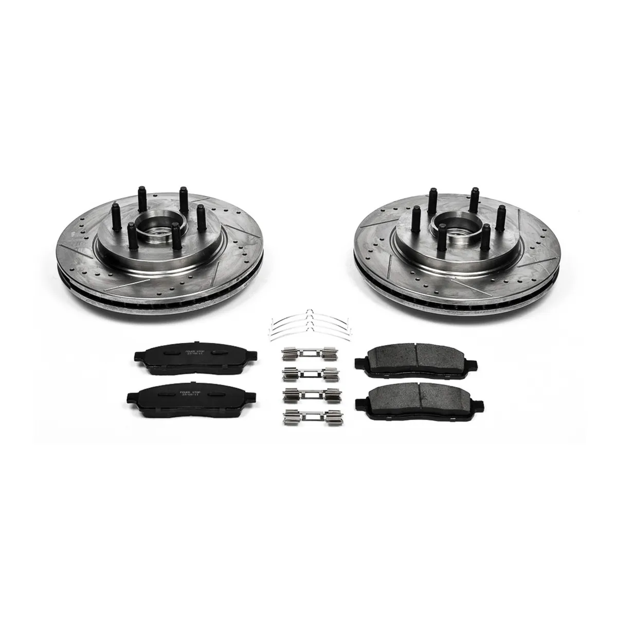 Z23 Evolution Sport Upgrade Kit: Drilled/Slotted Rotors; Carbon-Fiber Ceramic Pads W/Hardware product image