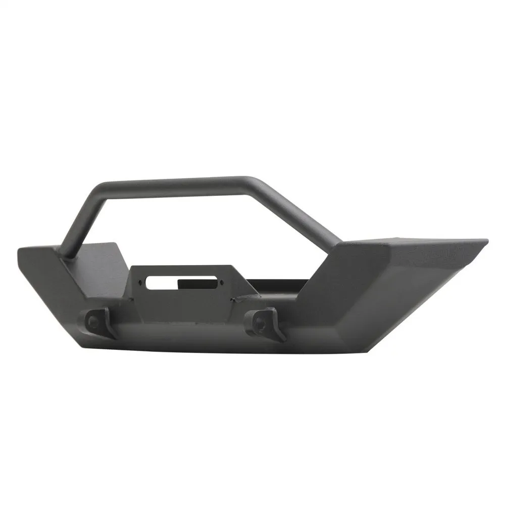 9706 Wrangler Tj/Lj Xrc Rock Crawler Front Bumper W/Grille Guard & Dring Mounts; Black Textured product image
