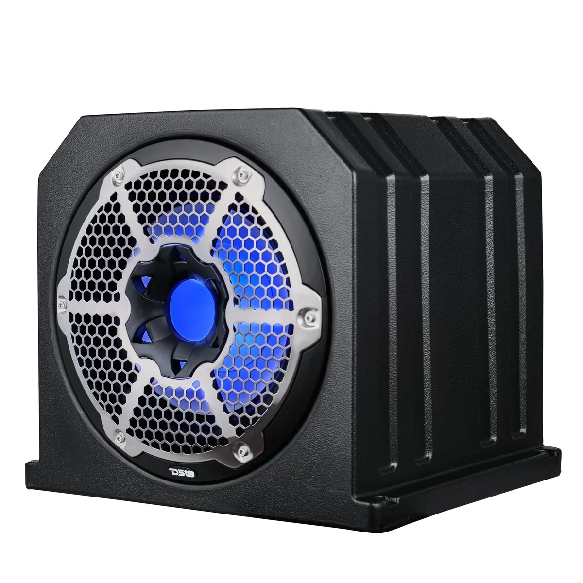 Dual 10" Marine Subwoofer Enclosure With 10" Passive Radiator And LED RGB Lights 350 Watts Rms 4-Ohm (Nxl-10sub Included) product image