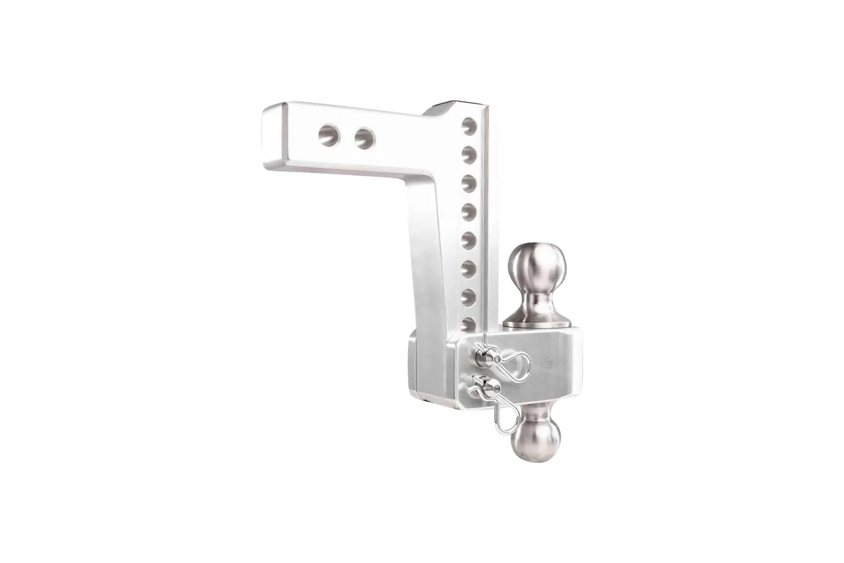 2.0" Aluminum Medium Duty Hitch 6" Drop/Rise w/ Stainless Steel Dual Ball product image