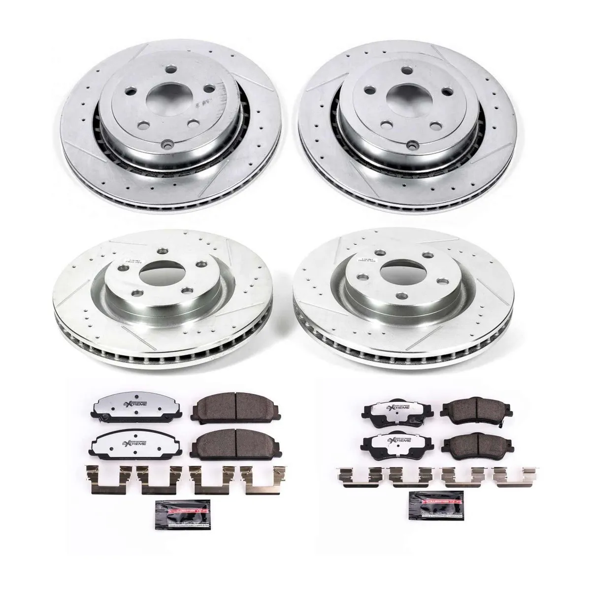 Z26 Street Warrior Upgrade Kit: Drilled/Slotted Rotors; Carbon-Fiber Ceramic Pads W/Hardware product image