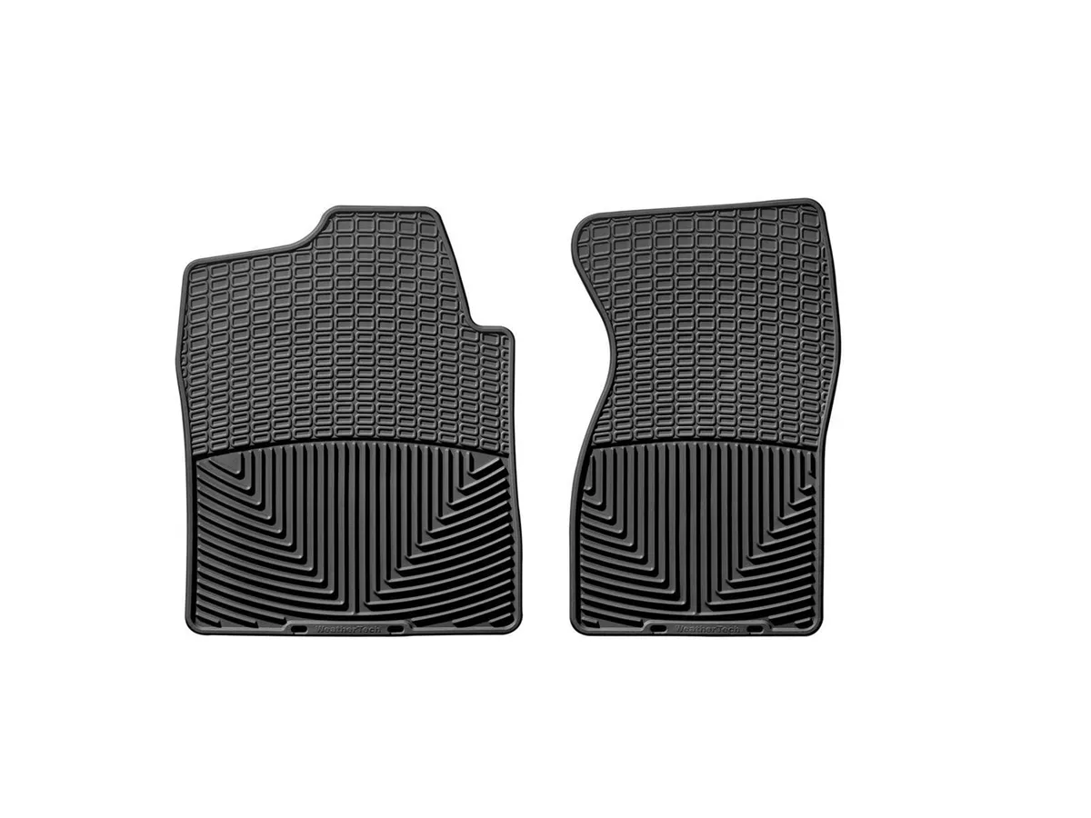 2002 - 2006 Cadillac Escalade Black Front Rubber Mats / 2004 - 2007 Classic Chevrolet Silverado Crew Cab 2500HD/3500HD Black Front Rubber Mats No fit: 2007 new body style / 2004 - 2007 Classic Chevrolet Silverado Crew Cab 1500 Black Front Rubber Ma product image