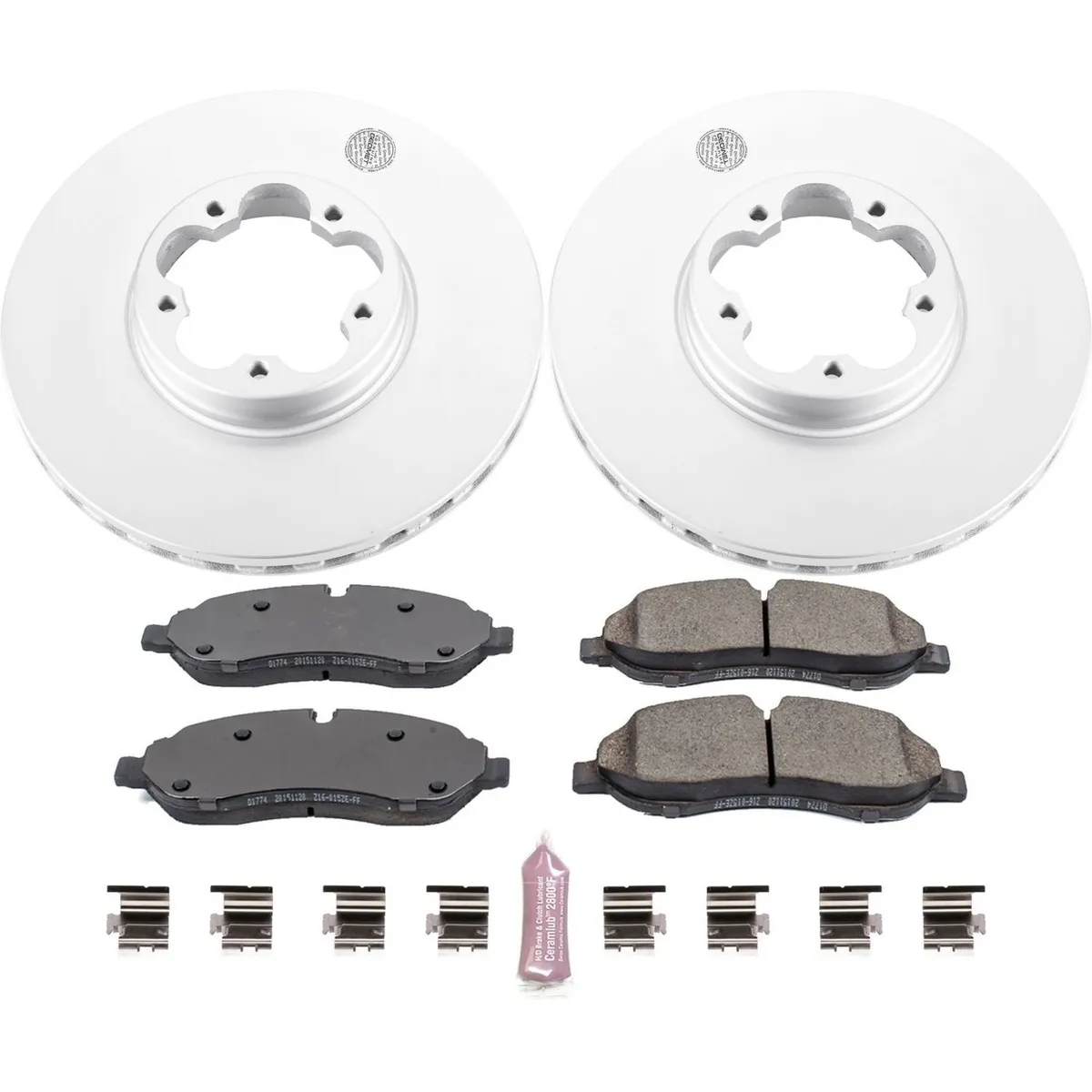 Z17 Geomet Coated Rotor Kit: Genuine Geomet Fully Coated Rotors; Ceramic Pads W/Hardware product image