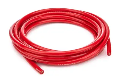 Quickcar Racing Products Wire 14 Gauge Red 10ft