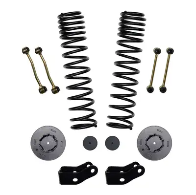 Skyjacker 2.5 Inch Front Dual Rate Long Travel Coil Spring Lift Kit with Rear Metal Coil Spring Spacers and Shock Extensions 2020-2022 Jeep Gladiator JT Non-Rubicon Skyjacker