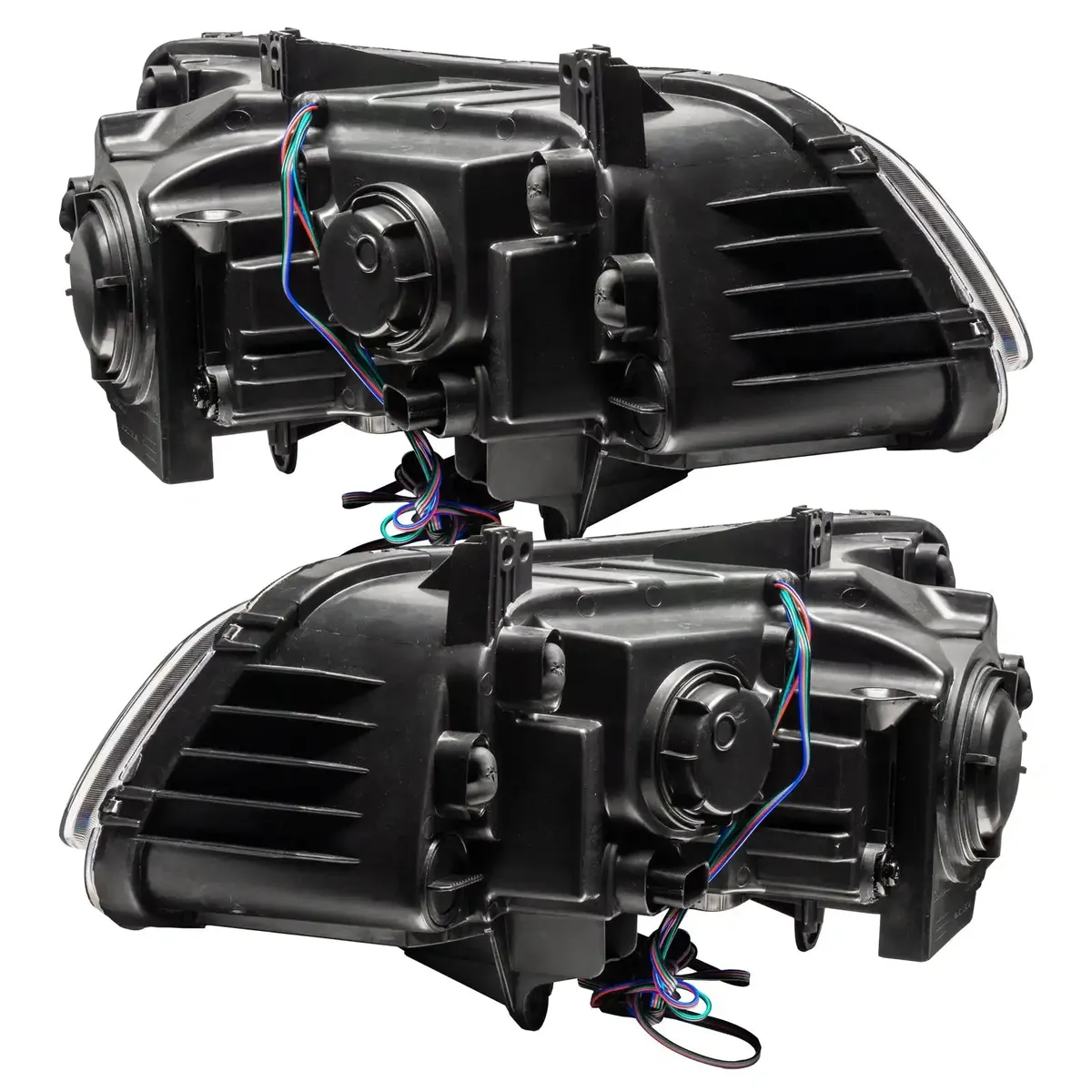 Oracle Lighting 2011-2014 Chrysler 300c Non-Hid Pre-Assembled LED Halo Headlights Wcolorshift DRL - Black Housing product image