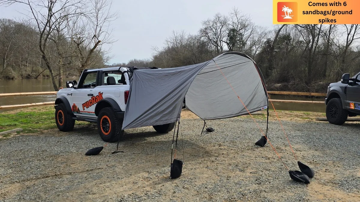 Trail Gear Oasis Tailgate Tent Rain Cover Awning For Broncos Gray Trail Gear Oasis TGOB product image