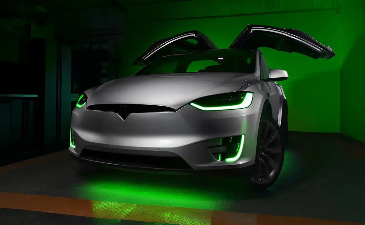 Oracle Lighting 2016-2024 Tesla Model x Dynamic Colorshift Headlight & Fog Light DRL Upgrade Kit - Combo product image