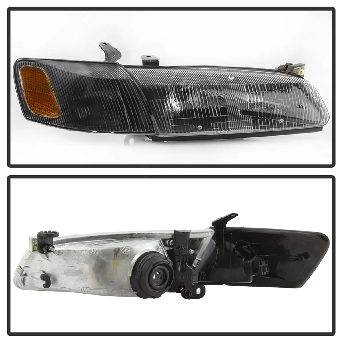 9799 Camry OEM Style Headlights With Corner Lights 4pcs Black product image