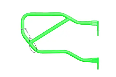 Steinjager Doors 2007-2018 Trail, Tubular Style Rear Doors Neon Green