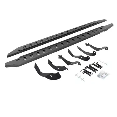 Go Rhino Go Rhino 69405187ST - RB10 Slim Line Running Boards With Mounting Brackets - Protective Bedliner Coating