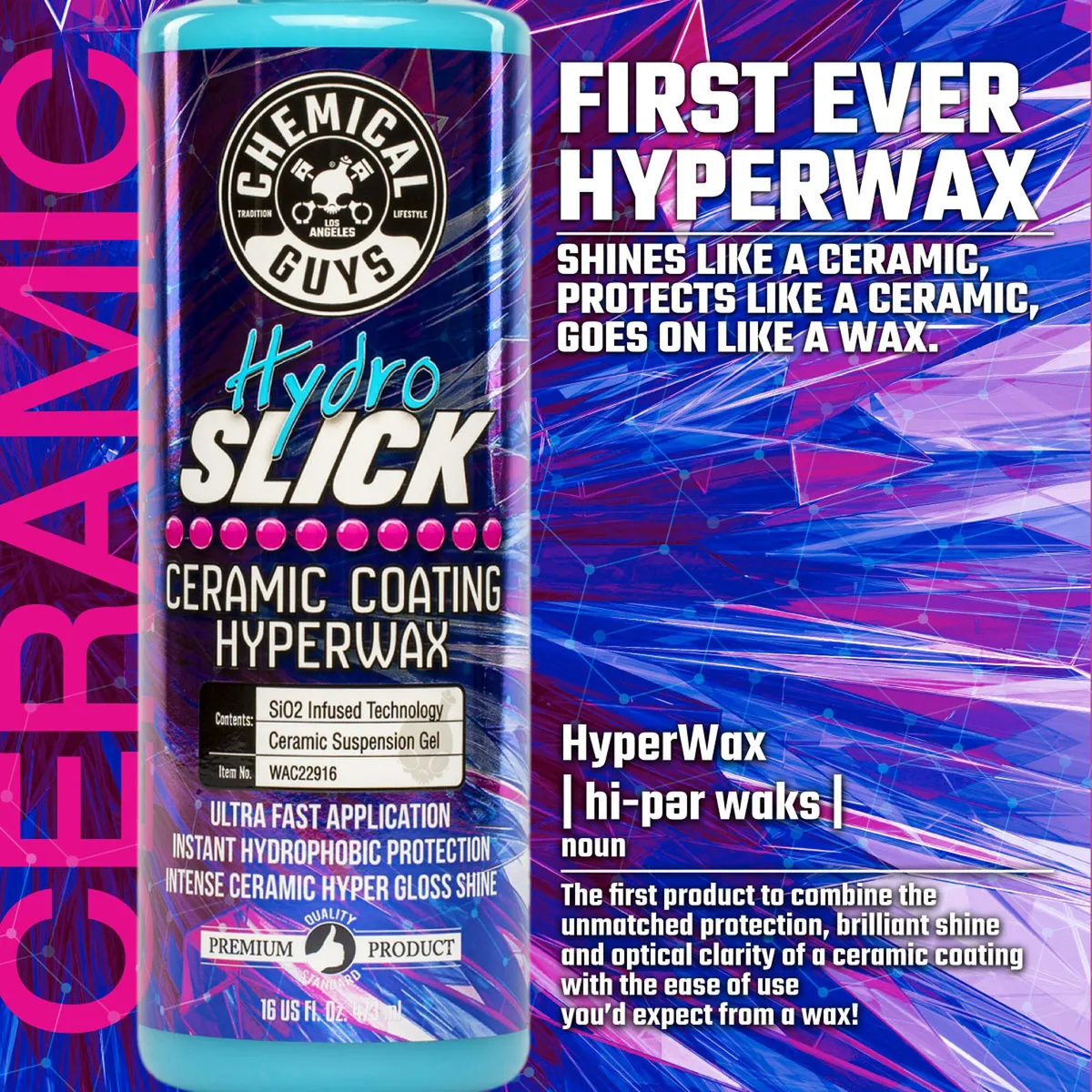Chemical Guys HydroSlickSiO2 Ceramic Wax - 16Oz product image