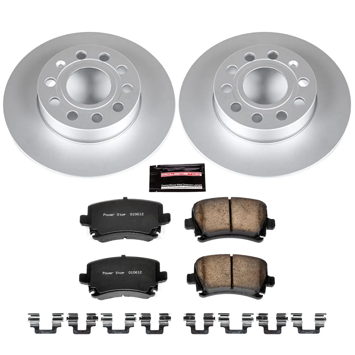 Z23 Sport Geomet Coated Rotor Kit For European Vehicles: Genuine Geomet Fully Coated Rotors; Carbon-Fiber Ceramic Pads W/Hardware product image