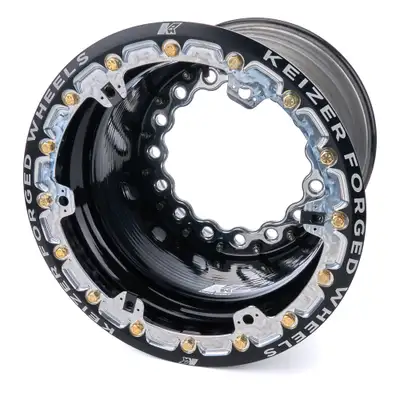 Keizer Aluminum Wheels Wheel Wide 5 15x14 5in BS Forged Beadlock Black