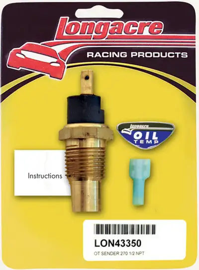 Longacre Oil Temp Sensor 1/2in. NPT 270 Deg