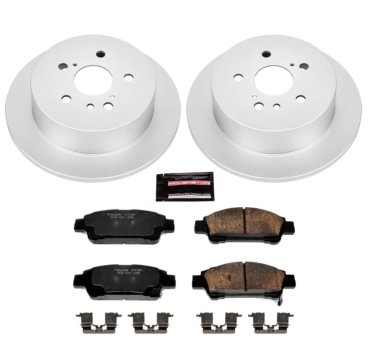 Z17 Geomet Coated Rotor Kit: Genuine Geomet Fully Coated Rotors; Ceramic Pads W/Hardware product image