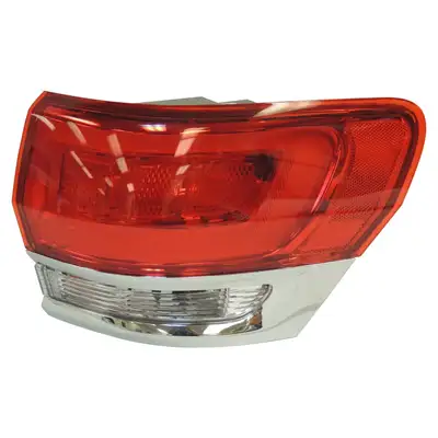 Crown Automotive Jeep Replacement Crown Automotive Jeep Replacement 68110016AD Right Tail Lamp Assembly w/ Chrome Bezel for 14-18 Jeep WK Grand Cherokee