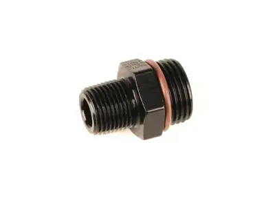 Fragola Performance Systems #10 ORB x 3/8 MPT Adapter Fitting Black