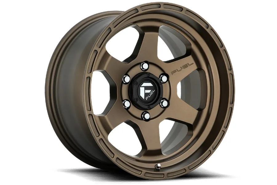 Aluminum Wheels 17X9 Shok D666 6 On 139.7 Matte Bronze 106.3 Bore 1 Offset Fuel Off Road Wheels product image