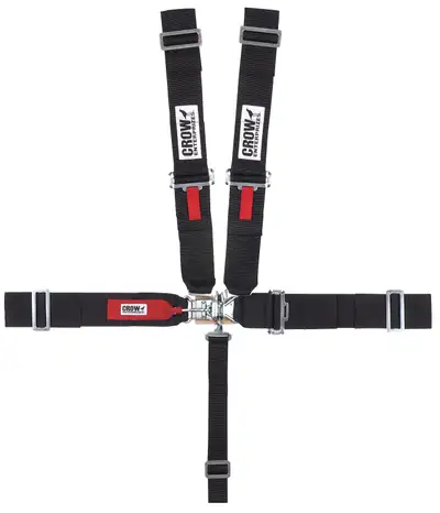 crow safety 5-Pt Harness Small Latch Black Pull Down LS Only