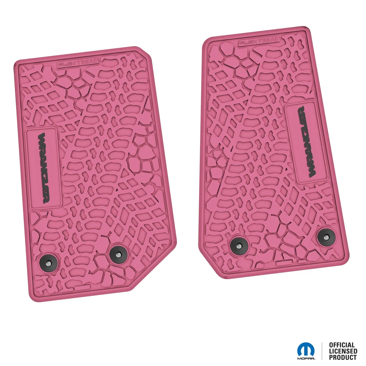 14-18 Jeep JK 2 Dr Front -Tire Tread/Scorched Earth Scene w/ Wrangler Insert - Black w/ Pink Insert product image