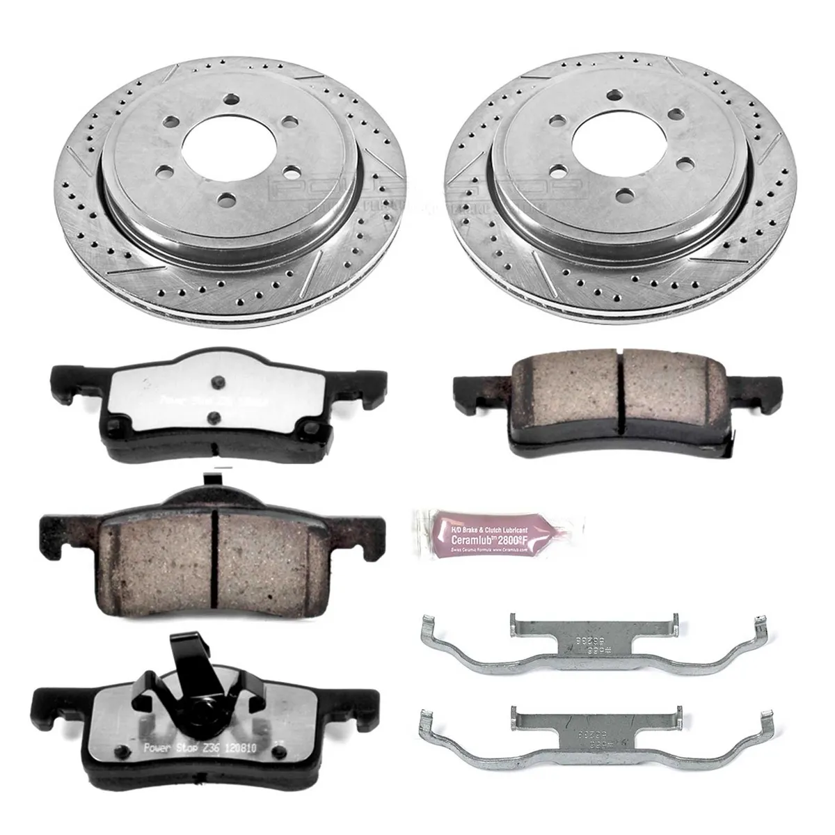 Z36 Truck/Tow Upgrade Kit: Drilled/Slotted Rotors; Carbon-Fiber Ceramic Pads W/Hardware product image