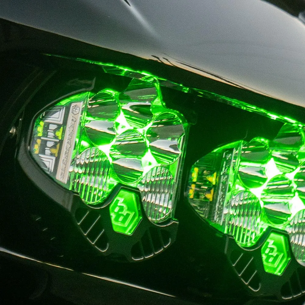LP6 Pro LED Auxiliary Light Pod Light Pattern Driving/Combo Green Backlight Baja Designs product image
