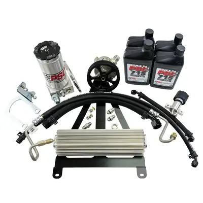 PSC Motor Sports Full Hydraulic Power Steering Pump and Remote Reservoir Kit 1995-2006 Jeep 2.5L4.0L