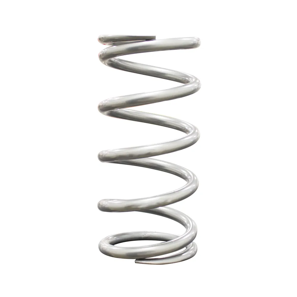 QA1 QA1 7HT400 Spring, Cr-Si High Travel 2-1/2 Id 7 X 400 Lbs/In. Silver Pwdr Coat