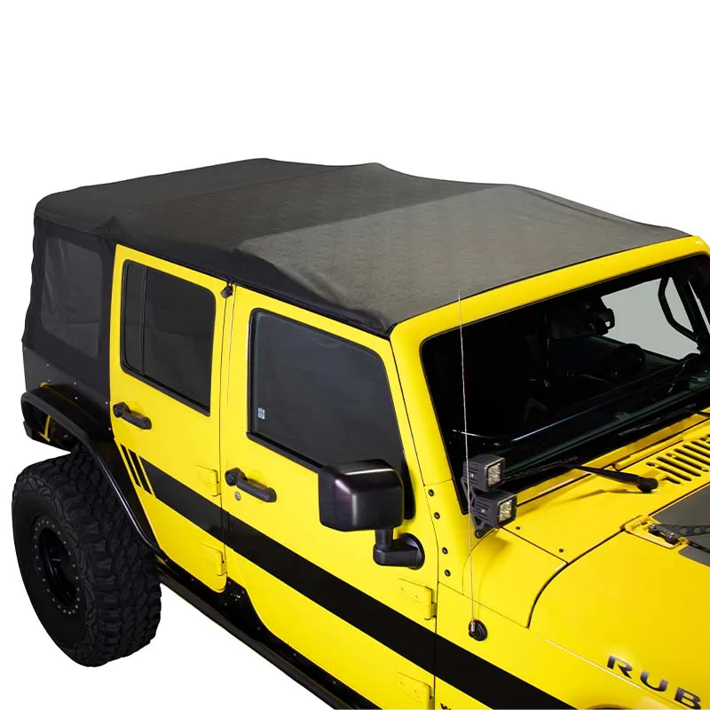 Jeep JK Replacement Soft Top Tinted Windows For 10-18 Wrangler JK 4 Door Black Diamond King 4WD product image
