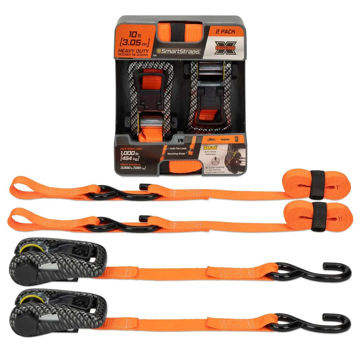 14ft 3000lb Camox Ratchet Tie Down 4 pk Camo product image