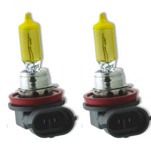 Recon Accessories 9006 12v 55w 125w (2600 Kelvin) Head Light / Fog Light Bulbs Solar Yellow