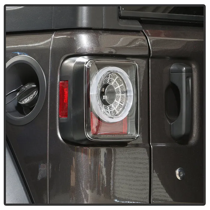 ( Spyder ) Jeep Wrangler 2019 - 2020 Full LED Tail Light - Sequential Turn Signal - Black product image