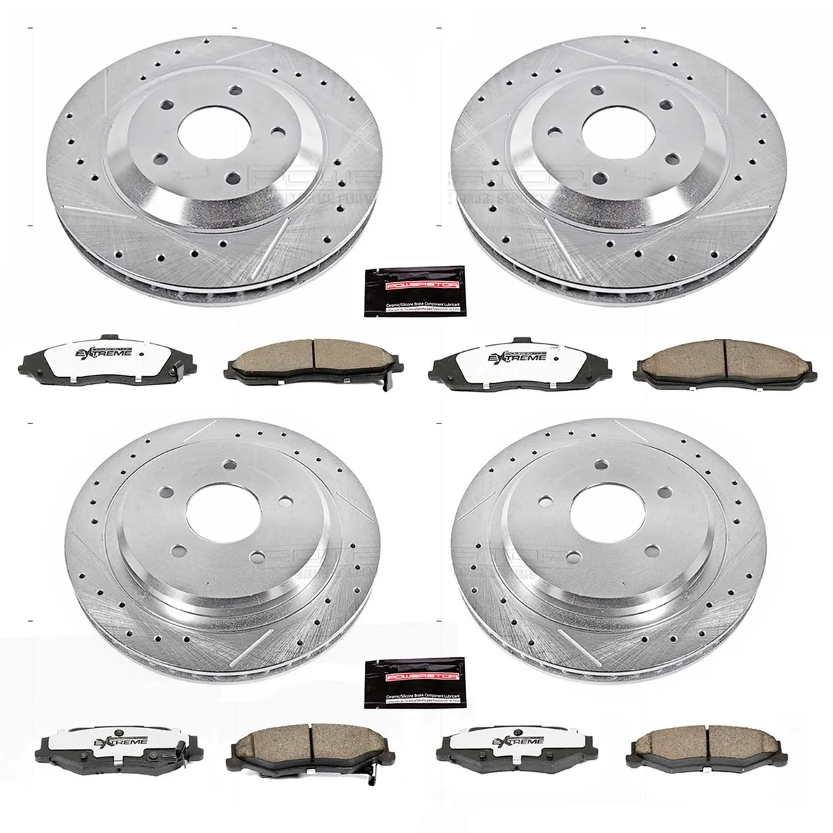 Z26 Street Warrior Upgrade Kit: Drilled/Slotted Rotors; Carbon-Fiber Ceramic Pads W/Hardware product image