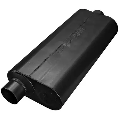 Flowmaster 70 Series Big Block II Muffler 3.00in IN (O) / OUT (C): ea 16 Gauge Aluminized Steel