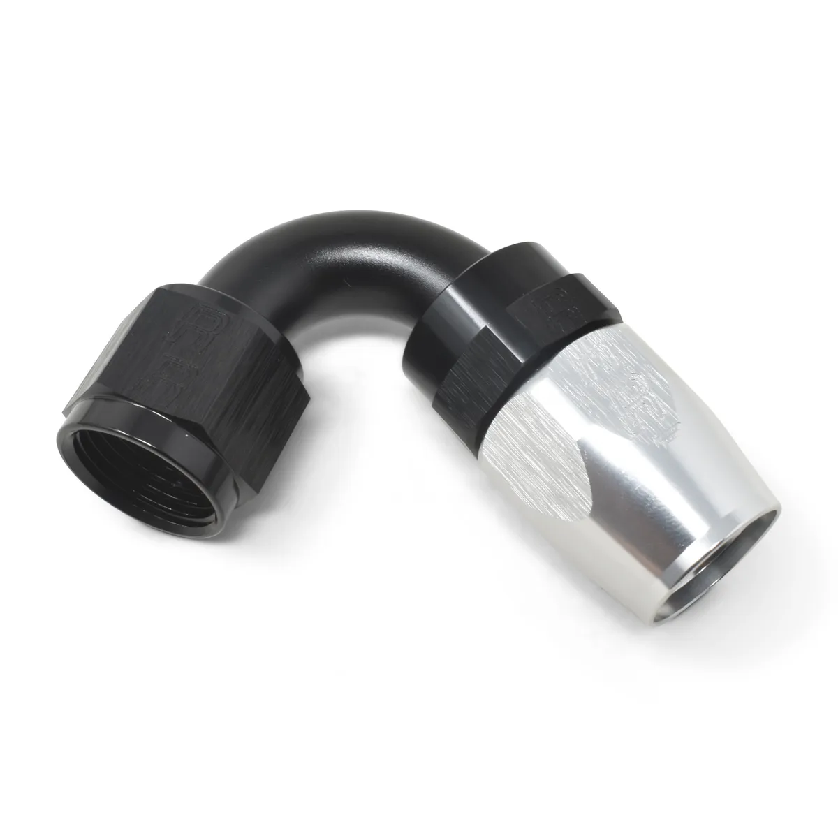 10AN 120Deg Swivel Tight Radius CLR/BLK product image