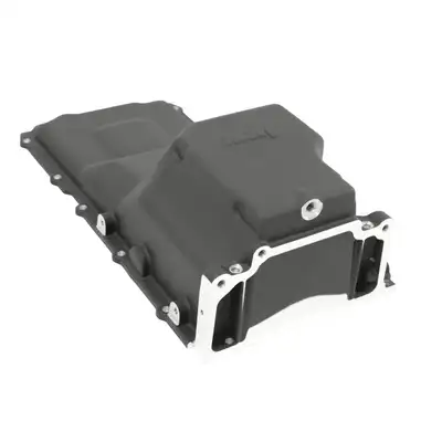 Holley 7387 gm K10 ls 4WD Swap Oil Pan Offroad Black