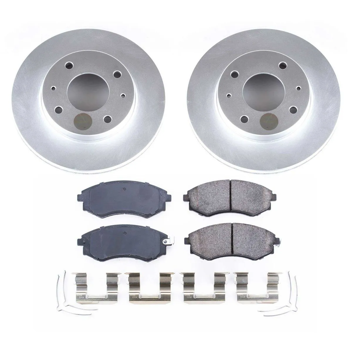 Z17 Geomet Coated Rotor Kit: Genuine Geomet Fully Coated Rotors; Ceramic Pads W/Hardware product image