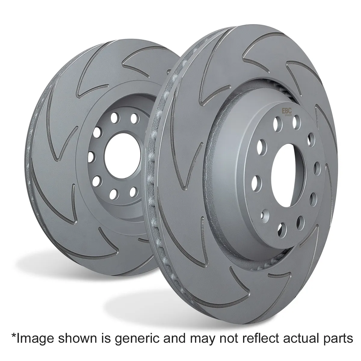 BSD Series Sport Rotor Set w/Ultra Quiet V Slot Configuration; Front; For FMSI Pad No. D976; Vented; 6 Bolt Holes; 319mm Dia.; 67.5mm Height; 28mm Thick; 108mm Center Hole Dia.; product image