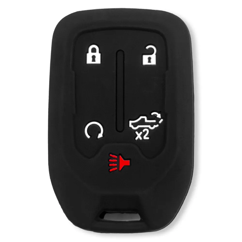 GMC & Chevy 19-21 Sierra & Silverado 1-Piece 100% Silicone Rubber Key Fob Cover - Multiple Colors product image