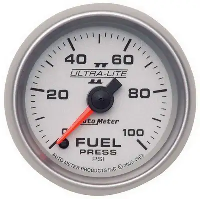 AutoMeter Gauge, Fuel Pressure, 2 1/16", 100psi, Digital Stepper Motor, Ultra-Lite II