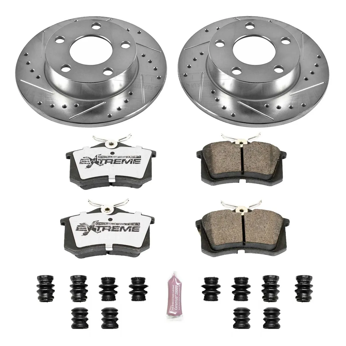 Z26 Street Warrior Upgrade Kit: Drilled/Slotted Rotors; Carbon-Fiber Ceramic Pads W/Hardware product image