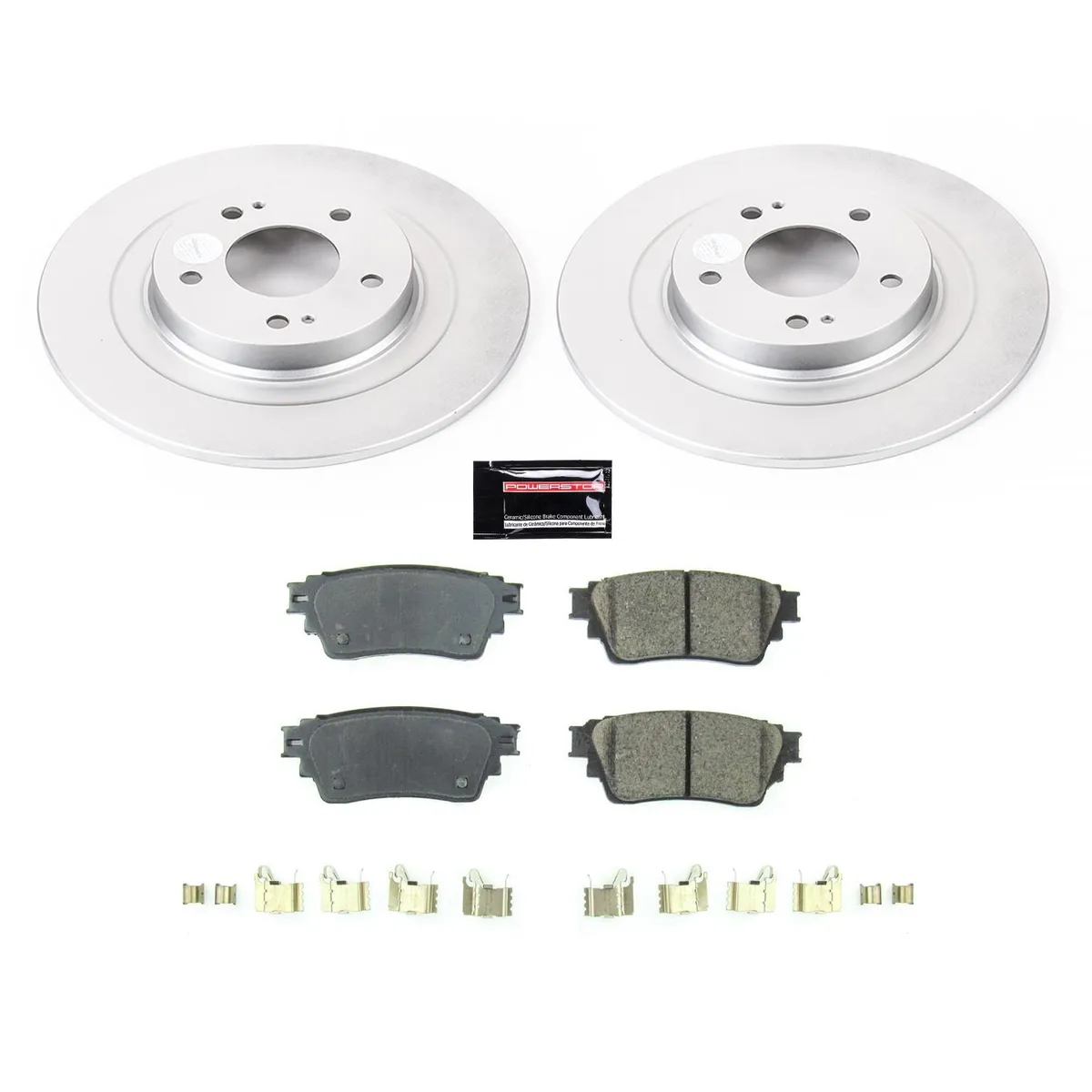 Z17 Geomet Coated Rotor Kit: Genuine Geomet Fully Coated Rotors; Ceramic Pads W/Hardware product image